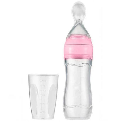 Baby Spoon Bottle Feeder in various colors for easy, safe feeding