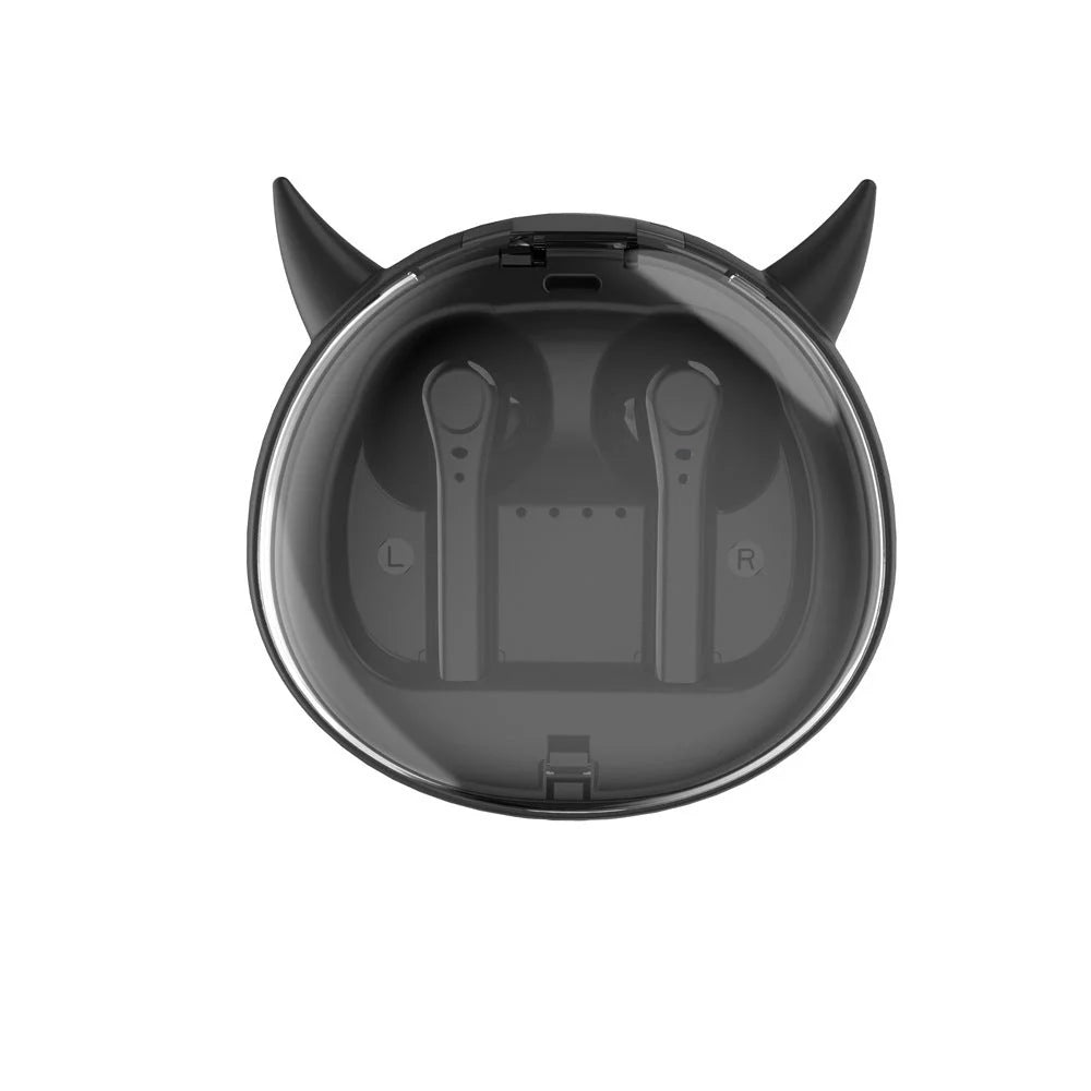 Macaron Red TWS5.0 Wireless Bluetooth Headset with NFC function