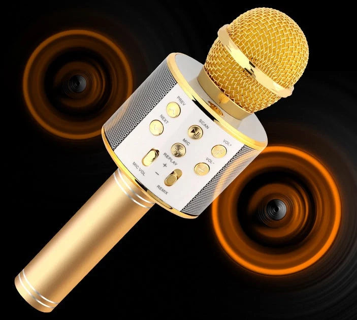 Wireless Microphone Bluetooth Mini Home KTV Speaker with optional lights