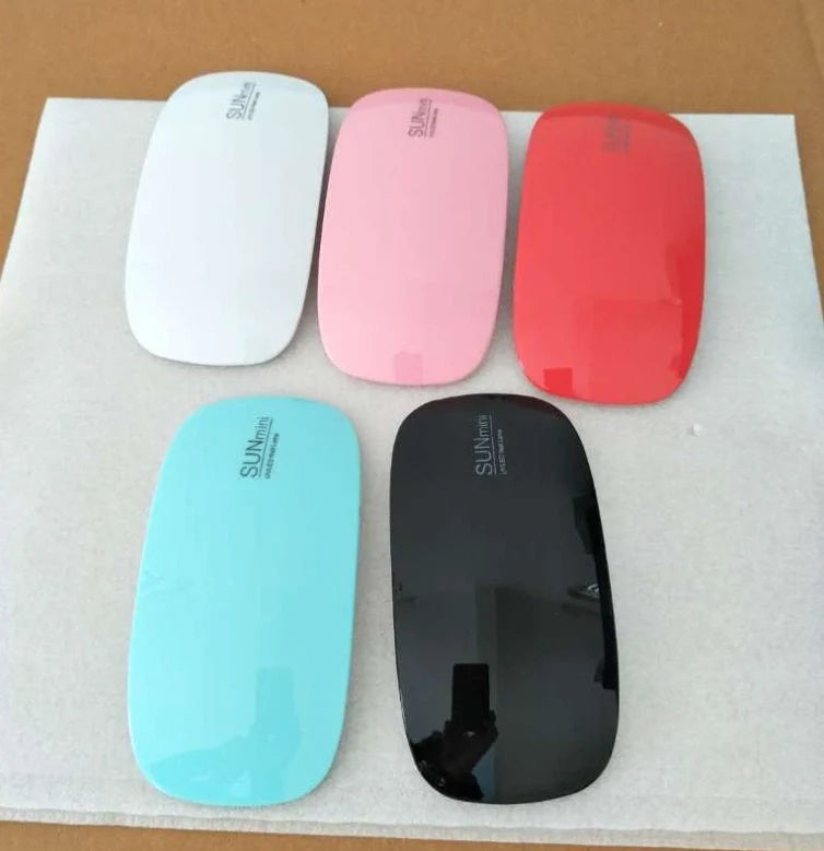 USB Nail Light LED Portable 6W in pink and white with adjustable angle for quick drying