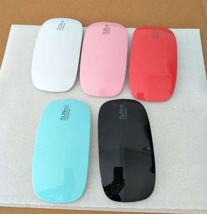 USB Nail Light LED Portable 6W in pink and white with adjustable angle for quick drying