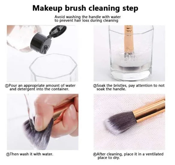 50ml makeup brush cleaning liquid in a compact 9x3x3cm bottle