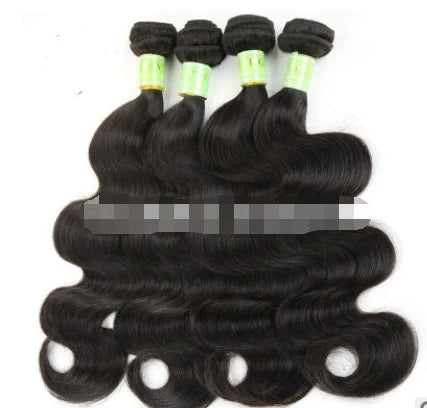 Xuchang hand-woven real human hair wig with body wave texture available in 11 sizes from 10 to 30 inches for natural-looking hair replacement and styling versatility