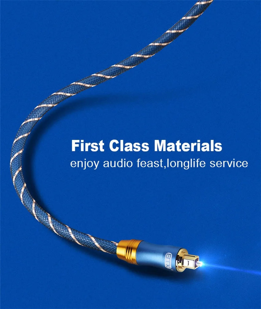 3 metre digital coaxial audio cable with gold-plated RCA connectors and blue screen sheath
