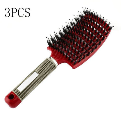 Ultra-Soft Detangling Hair Brush with Scalp Massage - Premium Bristles and Nylon for Effortless Tangle-Free Hair