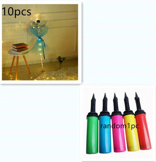 LED luminous balloon rose bouquet in various colors for Valentine's Day decorations