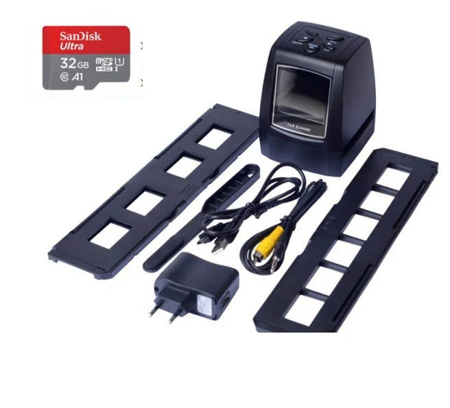 Compact 35mm film scanner with 5.0 Mega pixels resolution for high-quality digital conversion