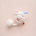 Set of interactive cat toys including plush animals, a silvervine fruit, a spring, and a fuzzy ball.