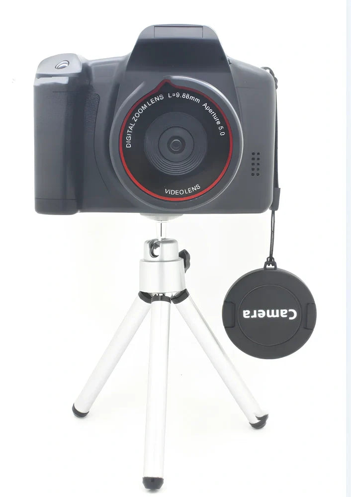 Black XJ05 Digital Video Camera with 2.4-inch LCD and 16x zoom lens for 1080p recording