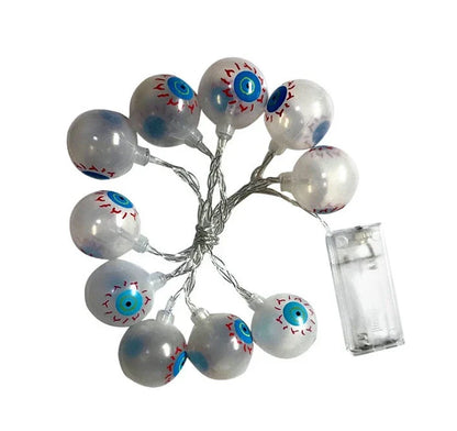 Halloween LED Pumpkin String Lights with colourful LED heads for festive decoration