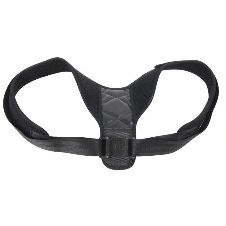 Anti-humpback posture correction belt with adjustable shoulder straps and wide waistband for spinal support