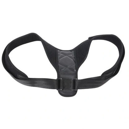 Anti-humpback posture correction belt with adjustable shoulder straps and wide waistband for spinal support