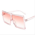 Oversized square women sunglasses with retro big frame in PC and AC materials, available in multiple colours