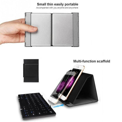 Intelligent Pocket Folding Keyboard Travel Edition in black and white