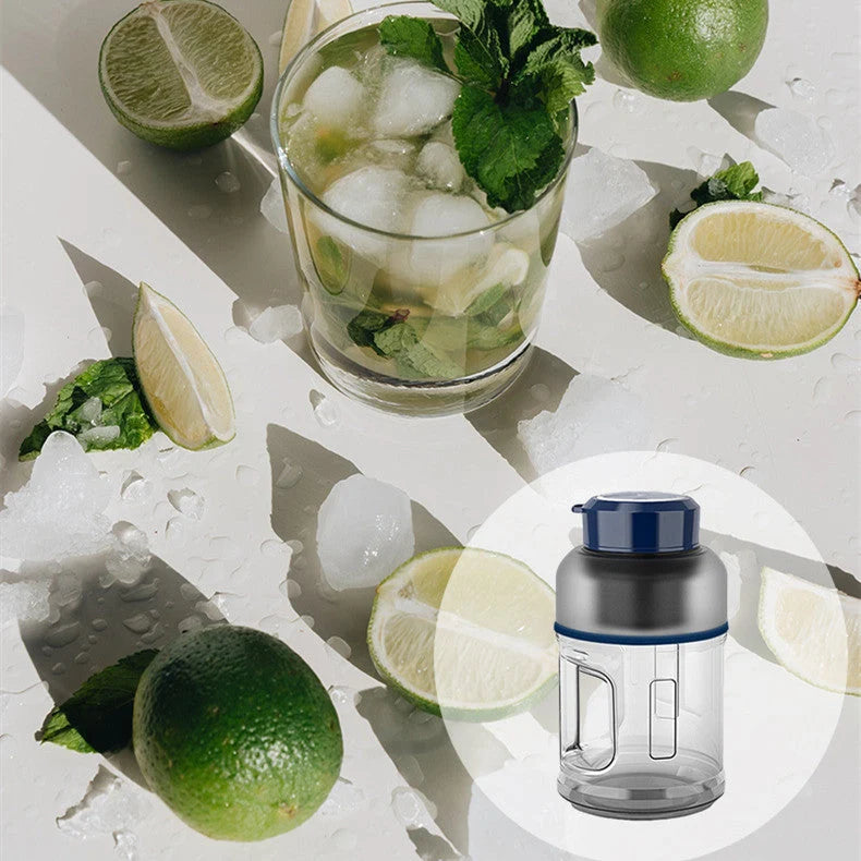 1500ml portable blender cup in various colors, featuring high-speed blending and durable TRITAN material