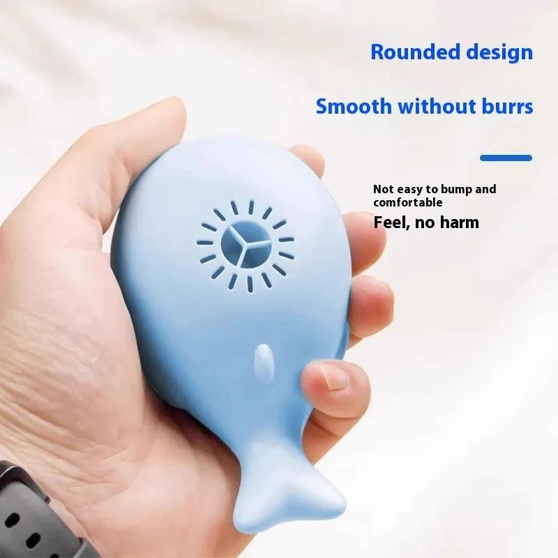 Home Fashion suspension cat toy plastic whale float with hanging balls USB charging blue or pink