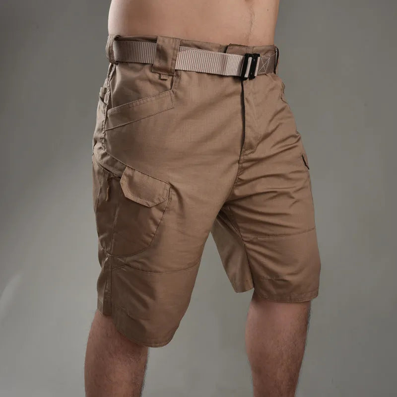 IX7 Tactical Shorts in cotton blend fabric shown in camouflage pattern colour.