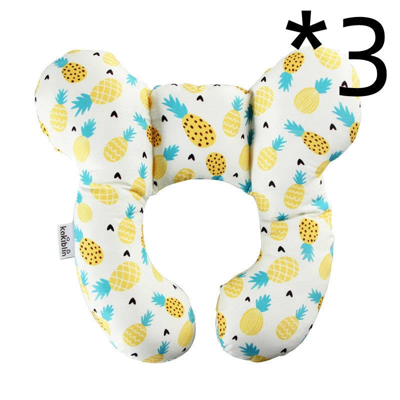 U-shaped baby head support pillow in various styles for car safety seats
