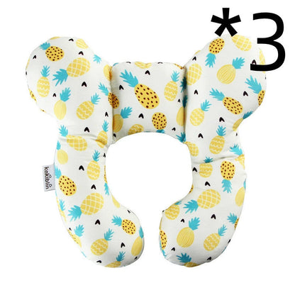 U-shaped baby head support pillow in various styles for car safety seats
