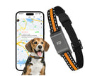 Pet GPS tracking collar in black ABS plastic with GPS module for dogs and cats