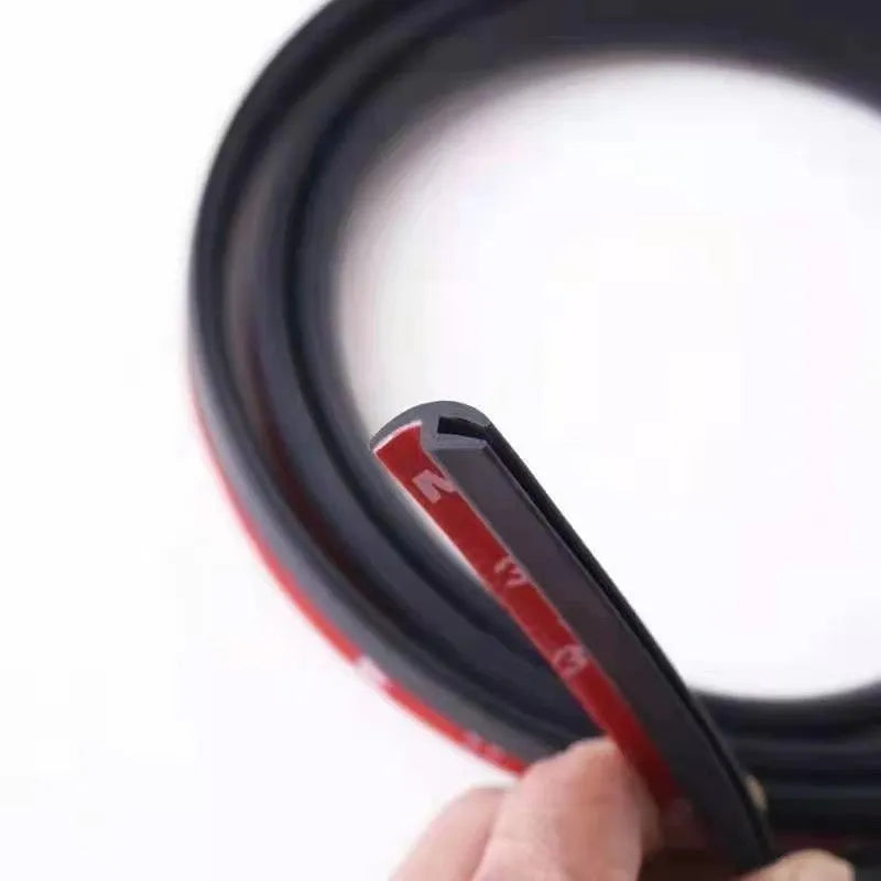 Car H-type self-adhesive sealing strip showing H-profile cross-section and adhesive backing