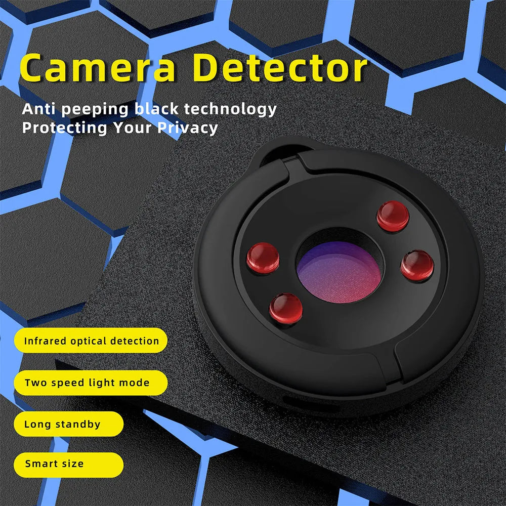 Compact S600 coloured camera detector for infrared hidden camera detection with a 5-metre range.