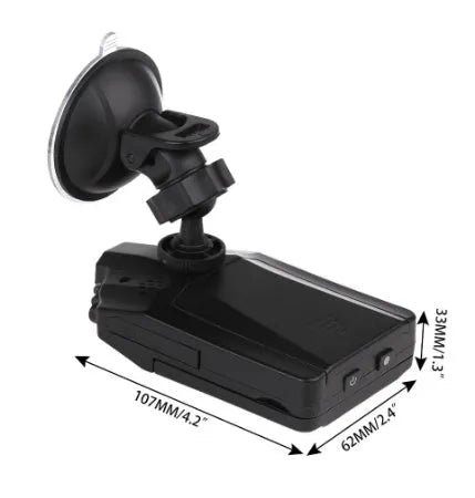 H198 model car DVR dash cam with aircraft nose design on a windscreen
