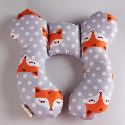 U-shaped baby head support pillow in various styles for car safety seats