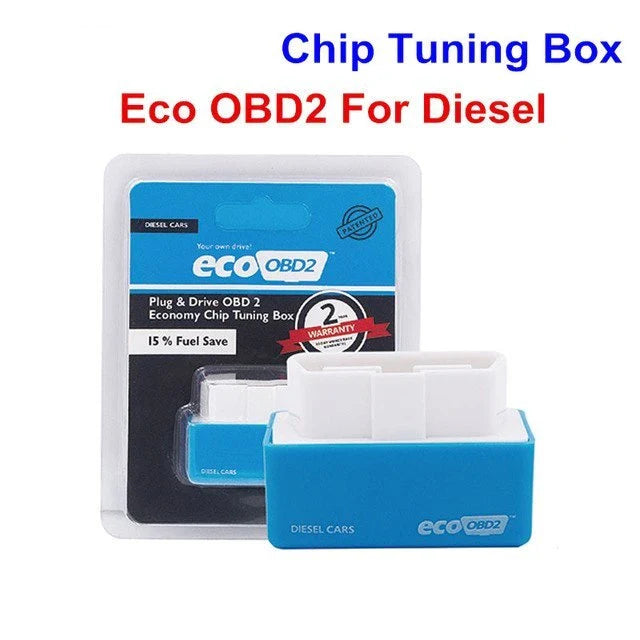 ECO OBD2 Driver Chip Tuning Box for gasoline cars, reduces fuel consumption by up to 15%
