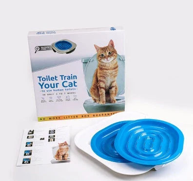 Cat toilet trainer with lighting and easy-clean trays