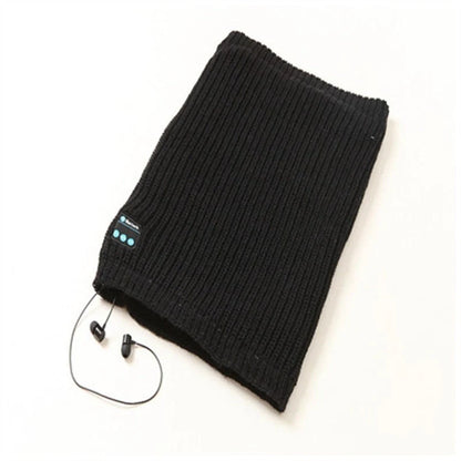 Knit Pullover Wireless Bluetooth Scarf in multiple colors for winter warmth and connectivity