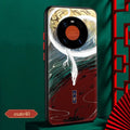 Huawei Mate 40 series Chinese style imitation leather phone case with retro creative pattern