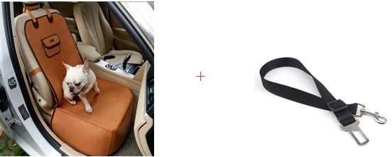 Retro dual-purpose pet car mat front seat cushion in waterproof nylon