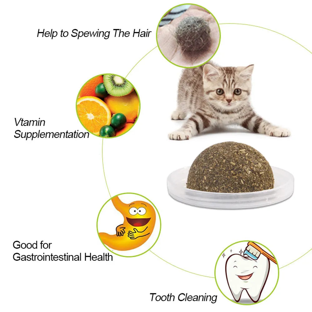Mint ball catnip toy for cats, 20g, available in 3.3cm and 4cm sizes