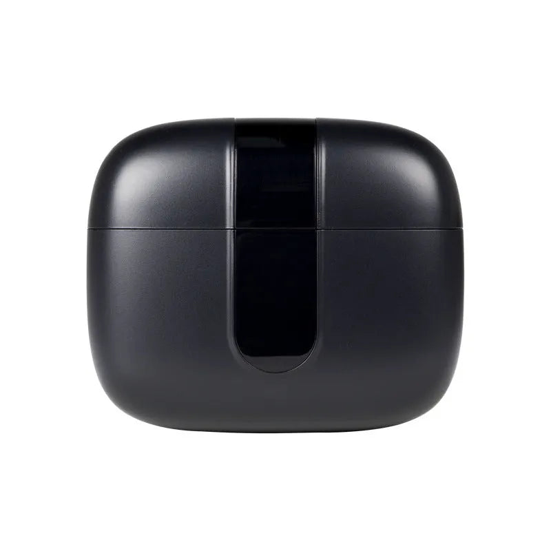 Jerry X08 wireless in-ear Bluetooth headset with digital display and USB charging case.