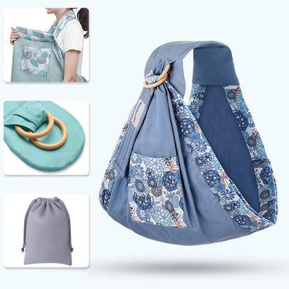 Adjustable baby wrap carrier sling in various colors for comfortable infant nursing