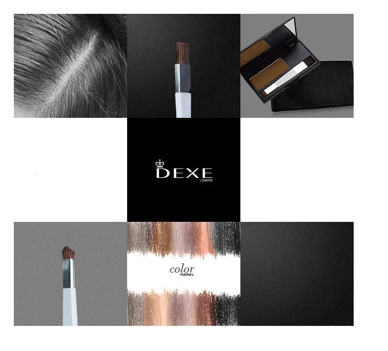 Dexe hair dye pen with tapered applicator tip for precise root touch-ups