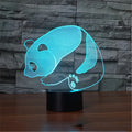 3D acrylic lamp with remote control, touch switch, USB powered, black, 183 mm wide