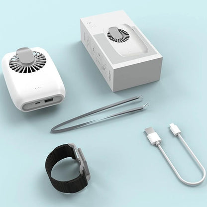 USB charging lazy sports fan in green, white, and pink