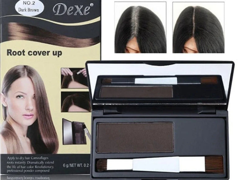 Dexe disposable hair dye pen with 6g powder formula provides temporary colour coverage for grey roots and touch-ups between salon visits using mess-free applicator technology