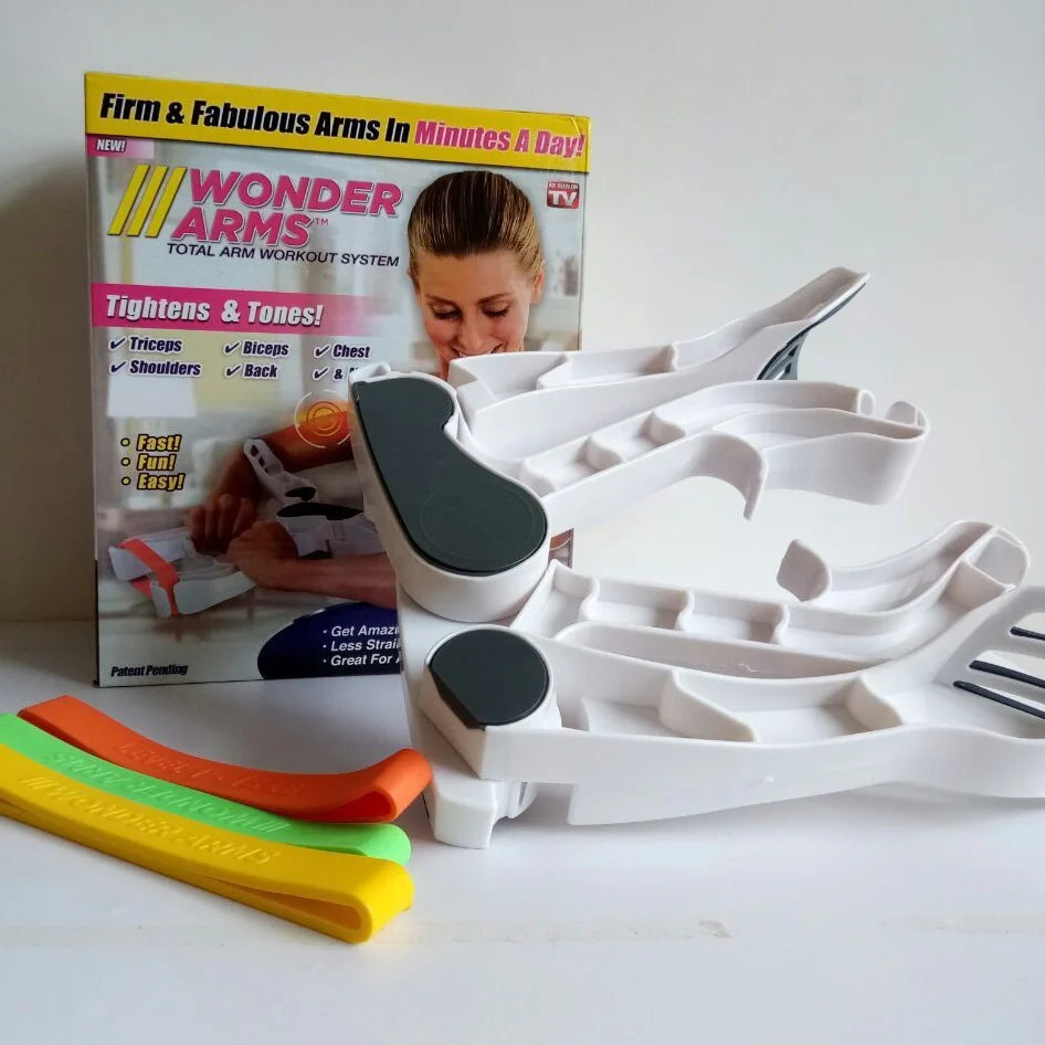 White arms and upper body workout equipment with 560g weight for home fitness training