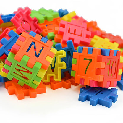 110-piece Lepin compatible PP plastic building blocks set in multiple random colours for children aged 7-14, large 2-3 cm particles