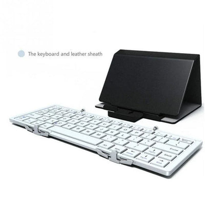 Intelligent Pocket Folding Keyboard Travel Edition in black and white