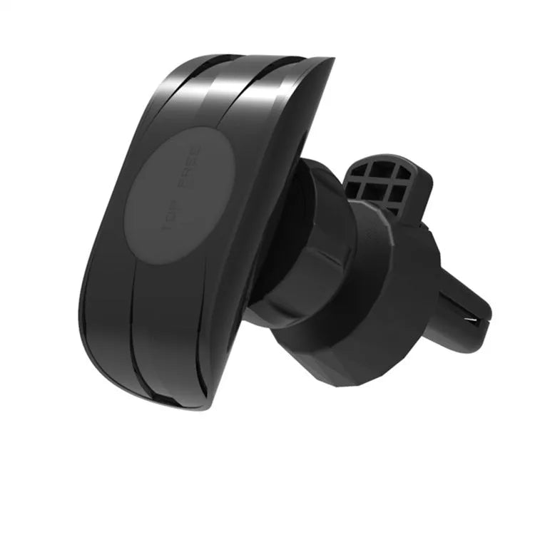 Glory black magnetic car phone holder attached to a car air vent