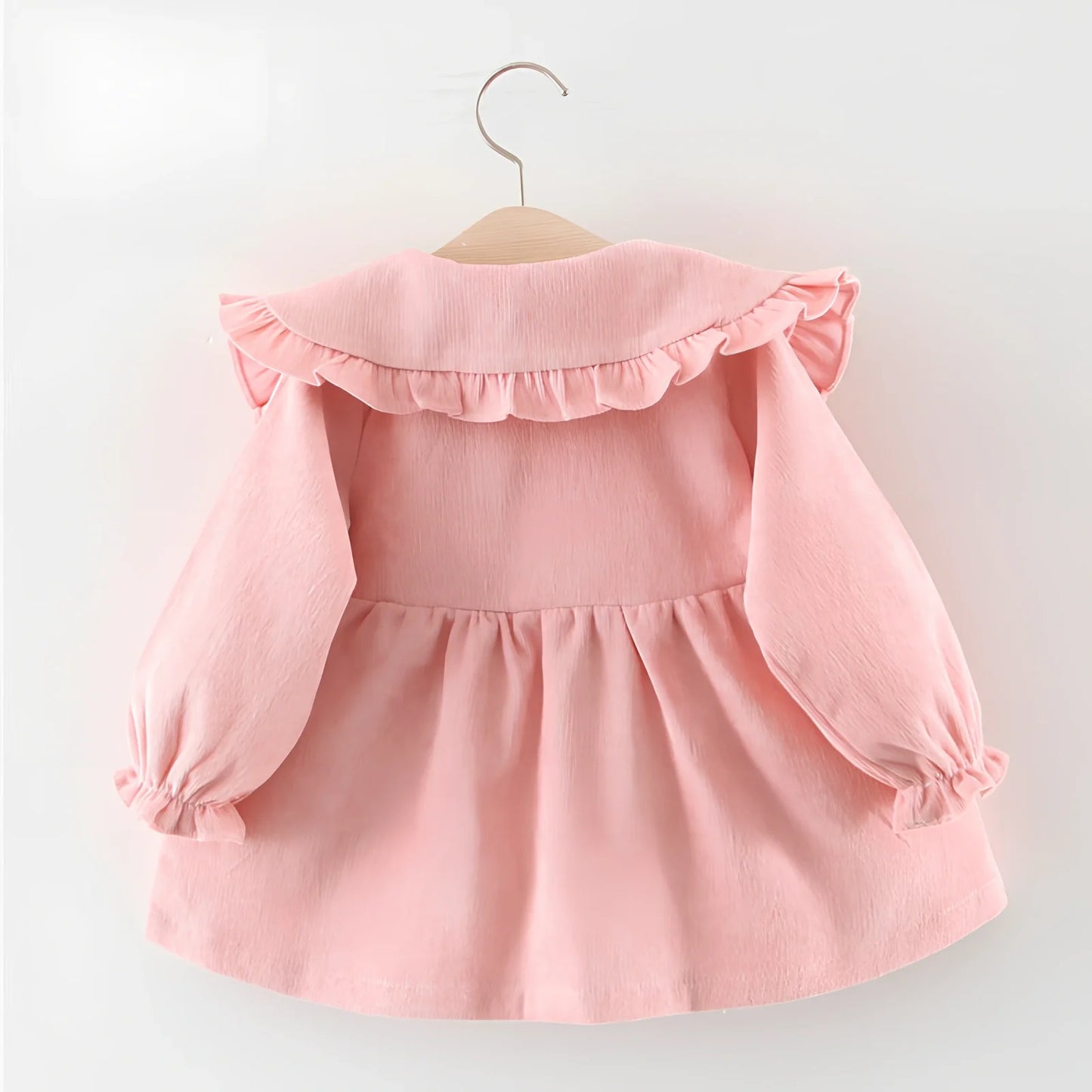 Baby girl cotton corduroy dress with bow detail in multiple colour options