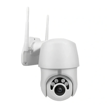 1080P wireless dome IP camera with 3.6mm lens, 355-degree pan, and 10-metre night vision for outdoor surveillance