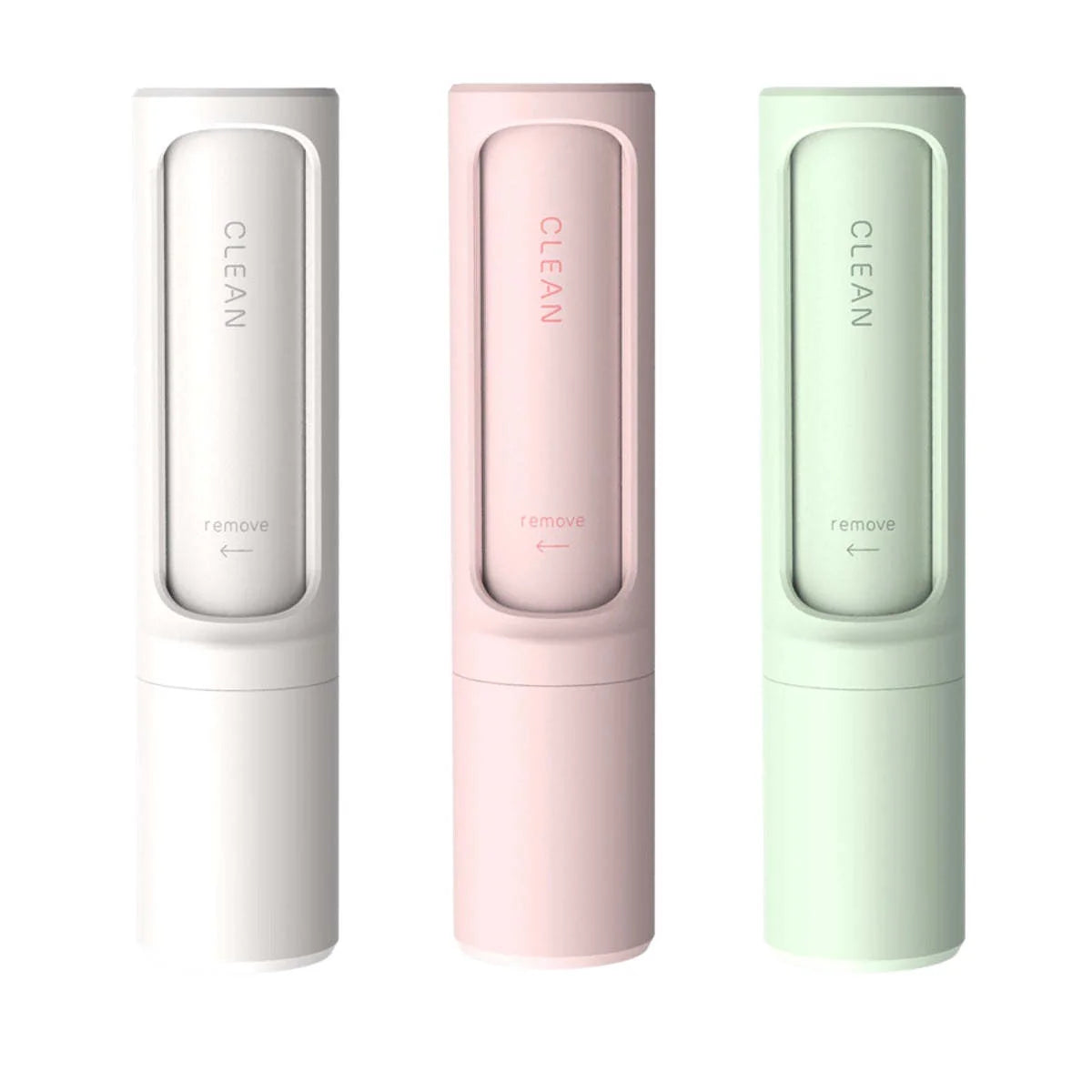 Rotating cylinder electrostatic hair remover brush in multiple colours