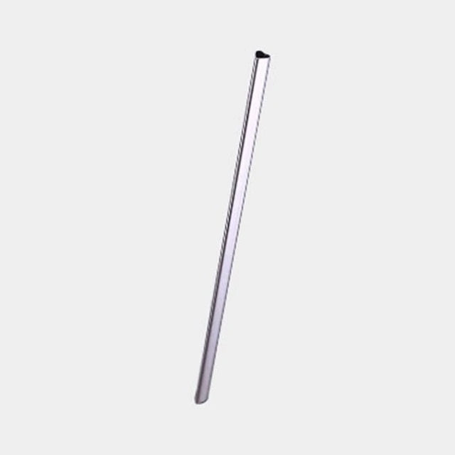 Reusable heart-shaped stainless steel straws in various colours with cleaning brush