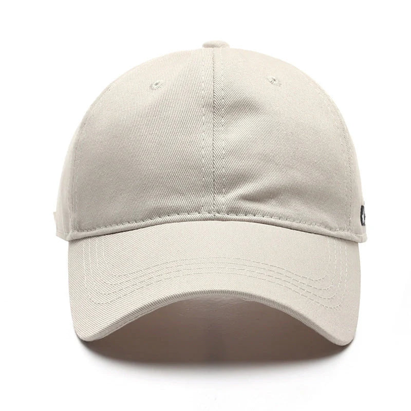 Adjustable cotton baseball cap with side letter embroidery in multiple colours