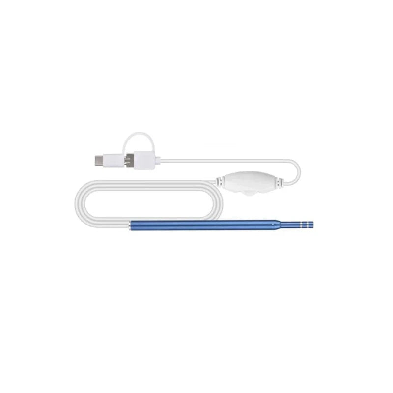 High-definition ear spoon endoscope with adjustable LED lights for clear ear cleaning